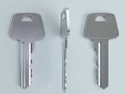 Key 2 metal 3D model