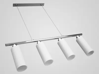 Four-bulb Ceiling Lamp 11 3D model