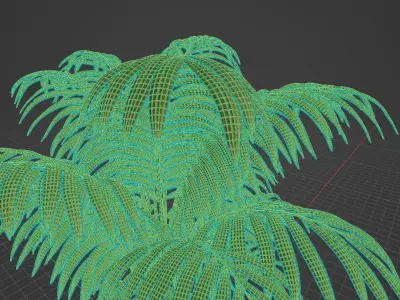 Small palm tree Howea Forsteriana 3D model