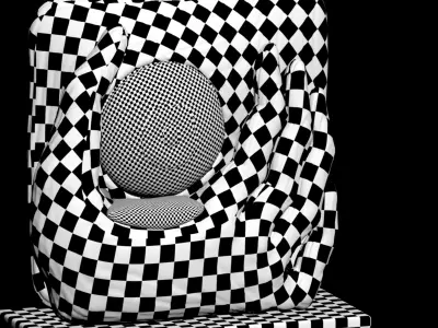 chair living armchair velvet Free low-poly 3D model