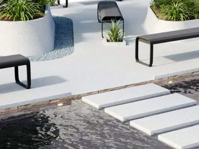 Outdoor Plants - 2 town Square 3D model