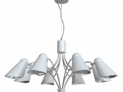 Hanging chandelier Lovato 2666-8P and 2667-8P 3D model