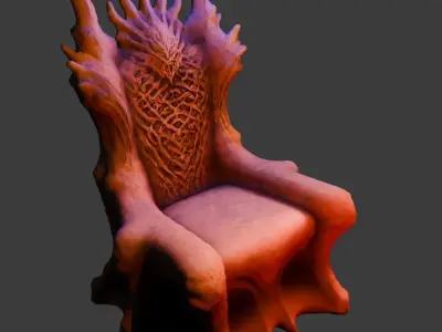 Demon Throne 8 Free low-poly 3D model
