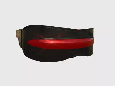 SciFi Glasses I01 Black Red - Character Design Fashion Low-poly 3D model