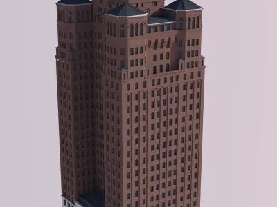 Allerton Hotel 3D print model