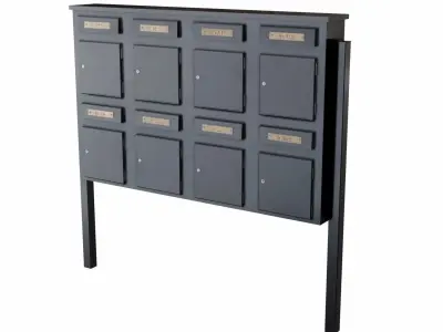 The big mailbox Low-poly 3D model