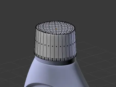 Liquid detergent bottle 3D model