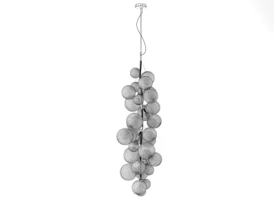 X-Tall Bubble Chandelier 3D model