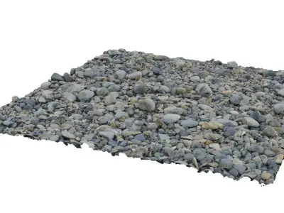 Beach Gravel 3D model