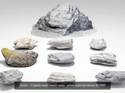 Rock Collection - Ultimate - Over 130 Rocks 3D Model Pack