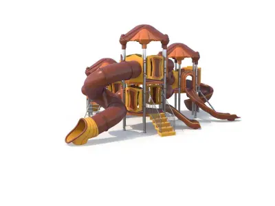 Outdoor Kids Playground Low-poly 3D model