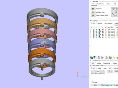 Women Wedding Engagement Ring 50 3D print model