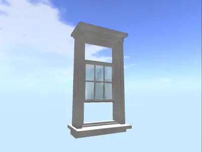 Double-Hung Windows single 3D model