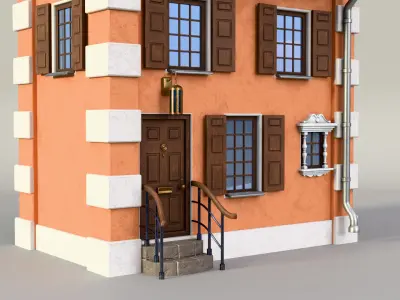 Cozy European House 3D model