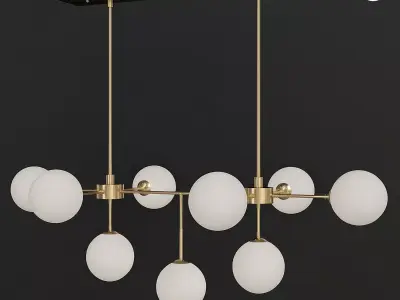 CHANDELIER LUX 3d model Low-poly 3D model purchase
