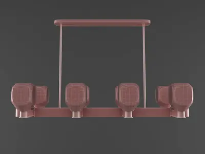 Jonathan Browning-Chartier Linear Chandelier 3D model