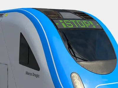  Modern European intercity train 