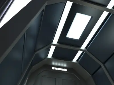 Sci Fi Corridor C 3D model