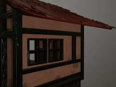 Medieval House  Low-poly 3D model