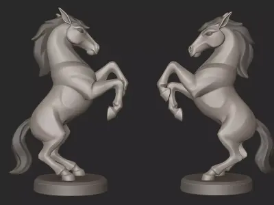Stylized Horse  3D print model