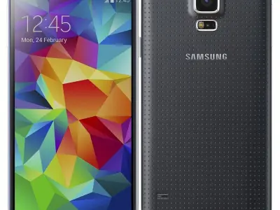 Samsung Galaxy S5 black 3D model