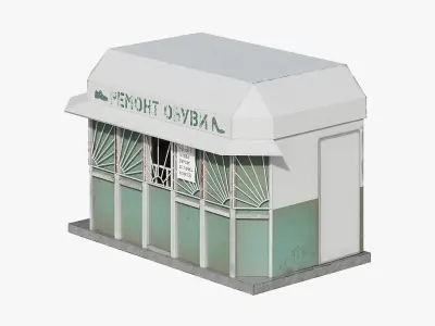 Shoe Repair Kiosk 3D model