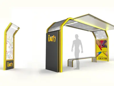 Inti Bus Stations 3D model