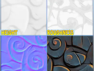 Stylized Floor Seamless Texture Texture 23