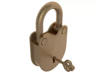 Padlock Gold collection 3D model