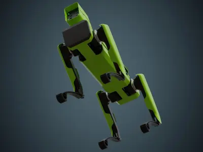 Robot Dog 1 Basic Low-poly 3D model