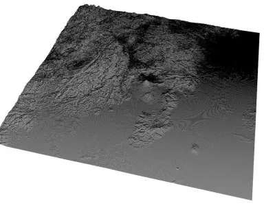 Fantasy Terrain Untextured 3D model