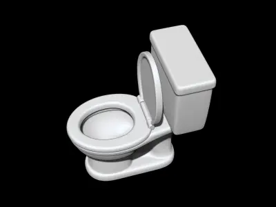 Cartoon Toilet 3D Print STL 3D print model
