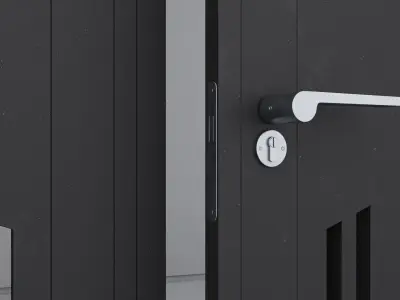 Aluminium door 114 3D model