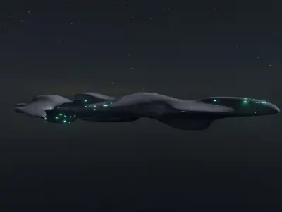 Frigate Spaceship 3D model