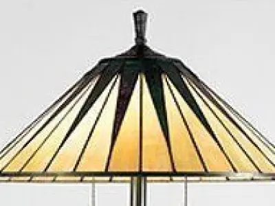 Finchamp Tiffany Floor Light Lamp 3D model