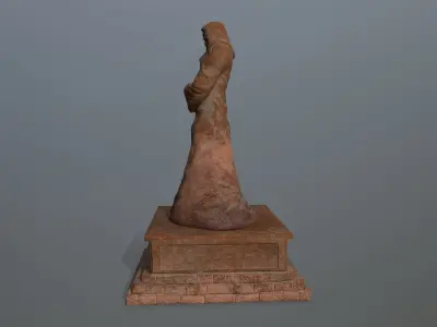 statue lord of rings Low-poly 3D model