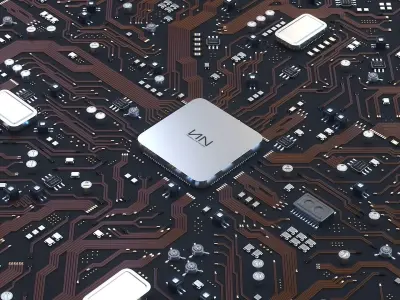 Sci-Fi Microchips asset  3D model