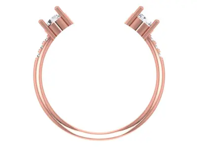 Women Light Weight Band Ring 3D print model 16