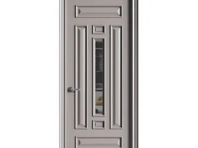 Modern entrance door 60 3D model