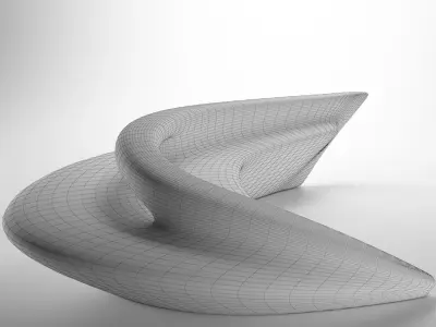 bench para 3D model