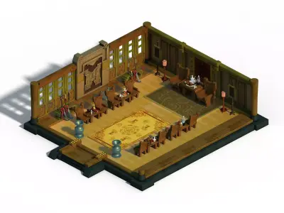 Gang Indoor - Zhongyi Hall 02 3D model