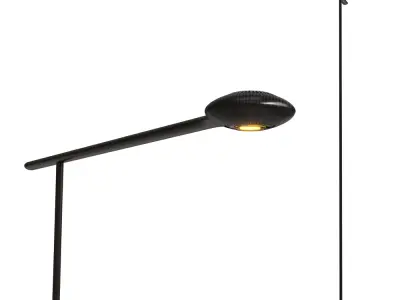 Carbon Fibber Floor Lamp 3D Model Modern Minimal Standing Light 3D model
