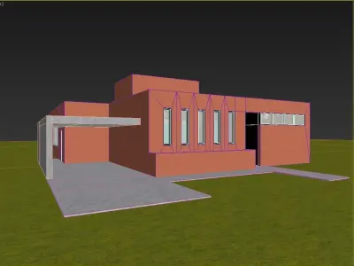 house 002 Free 3D model
