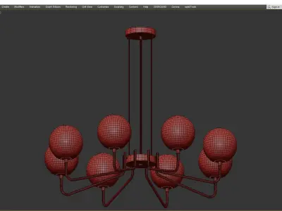 Benigno Chandelier Low-poly 3D model