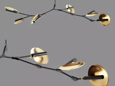 BRANCHING DISC Low-poly 3D model