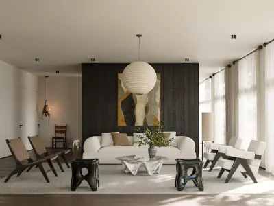 Modern minimalist apartment 3D model