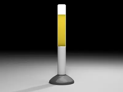 Bollard - Flatten Delineator 3D model
