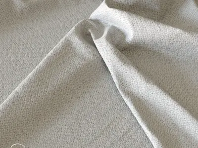 Fabric Imperia 02 White 4k PBR Texture