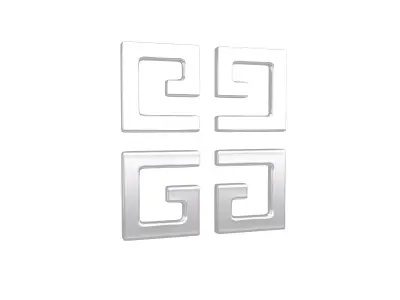 Givenchy Logo v1 006 Free low-poly 3D model