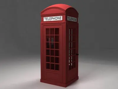 Phone booth 3D model
